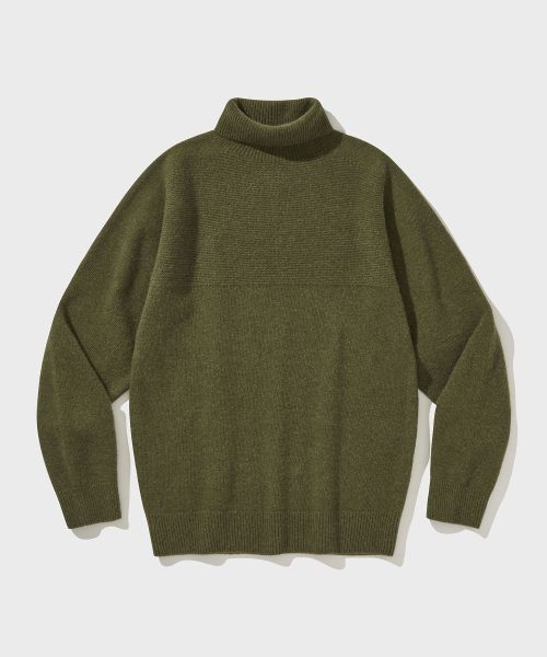 WHOLE GARMENT DOUBLE FACE водолазка [Olive]