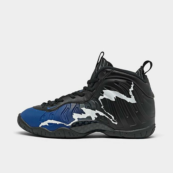 Nike Little Posite One GS ‘Black/Game Royal/White’ — детские кроссовки Little Posite One (GS), черный/синий/белый