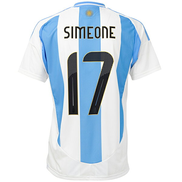 adidas 2024 домашняя реплика форма сборной Argentina #17 — Simeone, для мужчин и женщин, футбольная реплика IXD49‑IP8409