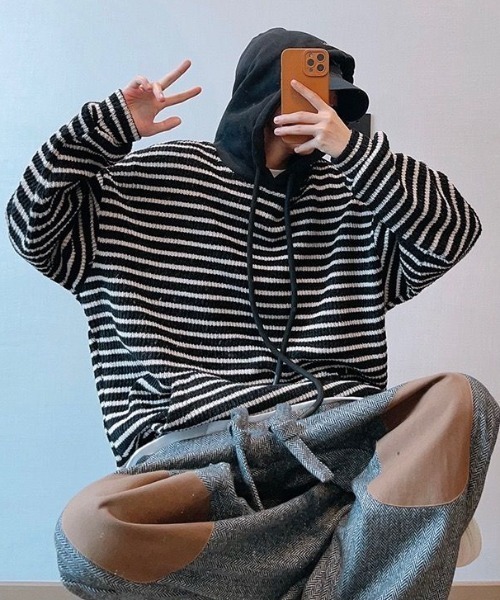 Border Knit Faddy — вязаный кардиган в полоску