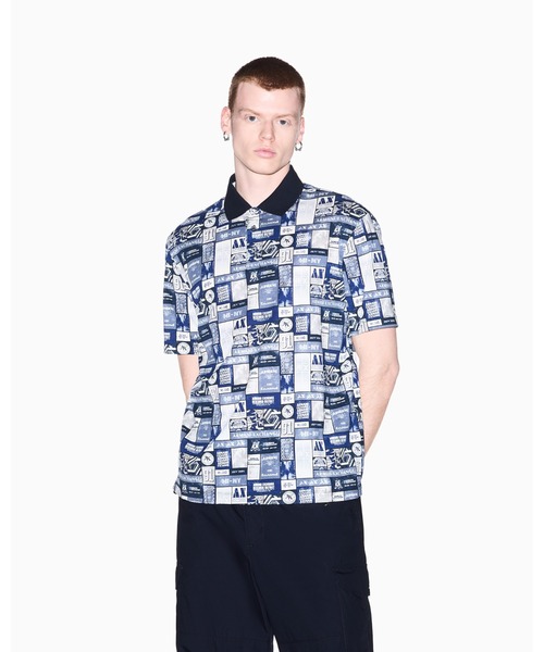 A|X Armani Exchange графический регулар‑фит футболка с коротким рукавом