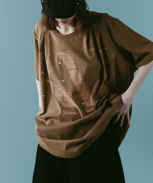 Tuck detail oversized tee (унисекс)