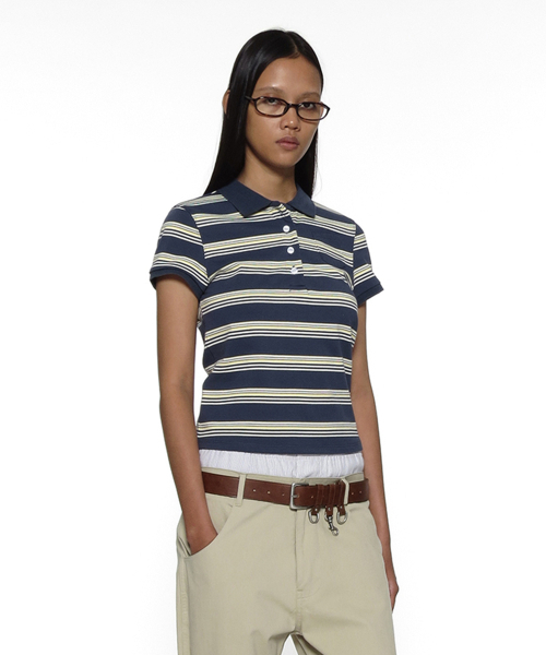 PWC 90s pocket polo shirt — темно‑синий