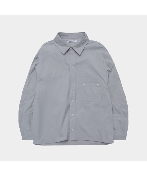 Oxxford Relayad pocket ベーシックスナップボタン оверсайз длинный рукав T‑shirt 2COLOR