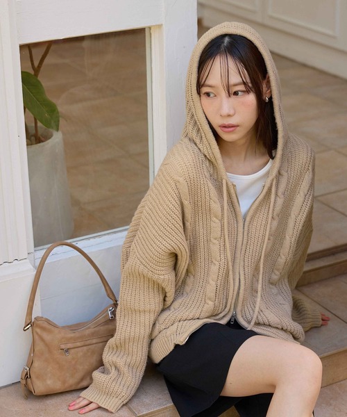Twist knit parker — парка‑твид