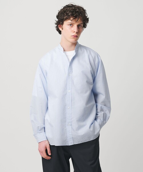 Fesapoplin striped bandeau polo shirt