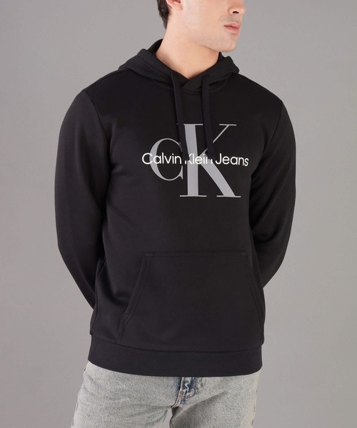 [Calvin Klein] MONOGRAM LOGO HOODIE / монограмма логотип худи