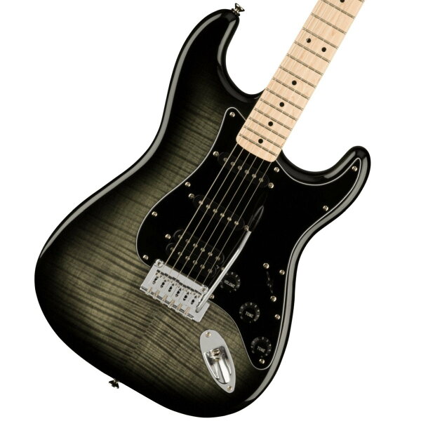 Squier by Fender Affinity Series Stratocaster FMT HSS черный с черной накладкой, магазин Йокогама