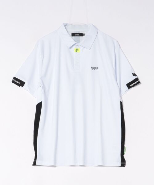 (RM)[LUXE/R GOLF] stretch‑smooth logo polo