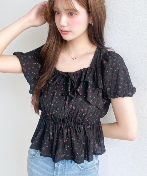 Shirts Mockingrays Crewneck A‑neck double full‑print полуспрашная блузка