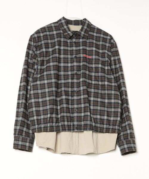 Double Blouson Shirt/0252 — рубашка‑блузон