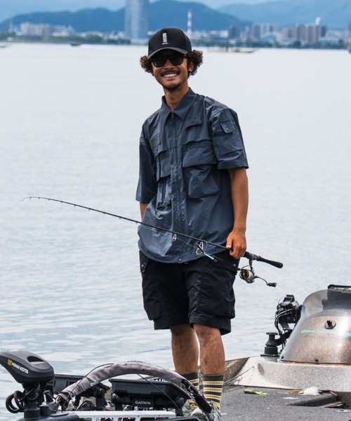 [Murasakiスポーツ限定] DEAR LAUREL — полурукавная рубашка LOM‑VERSATILE SHIRT [дизайн Hiroshi Nozawa] DL26S-2405