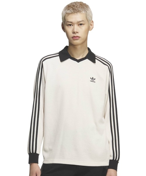adidas WAFFLE LONG SLEEVE POLO / adidas Waffle long sleeve polo [SP]