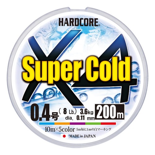 DUEL HARDCORE Super Cold X4 леска, рыболовная леска, высокая прочность, высокая чувствительность