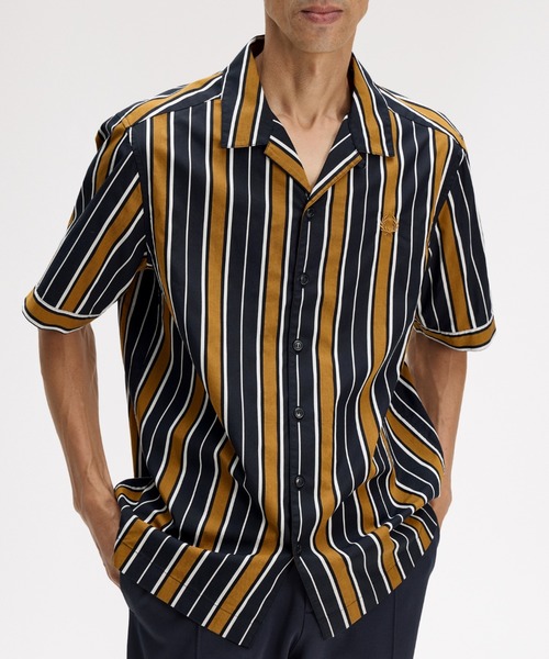 полосатая рубашка с отложным воротником (Striped Revere Collar Shirt)