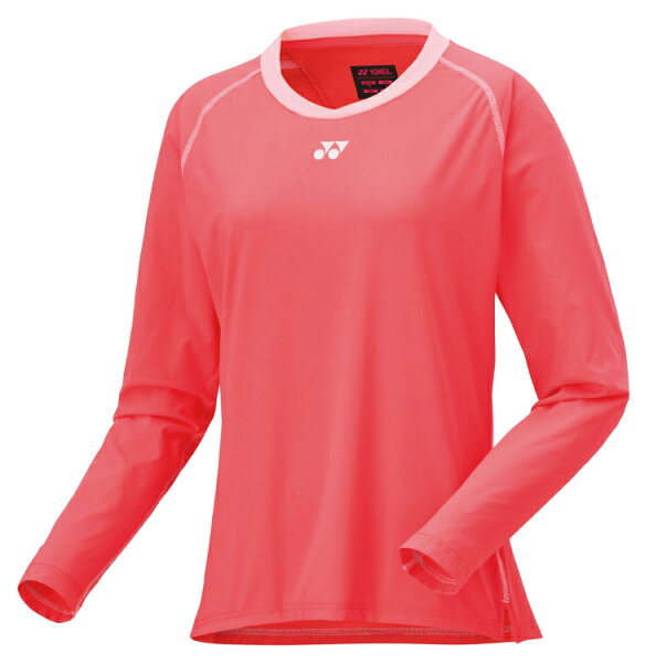 футболка для игры YONEX (длинный рукав), короллово‑красная, размер S, модель 20840‑475 — спортивная женская униформа