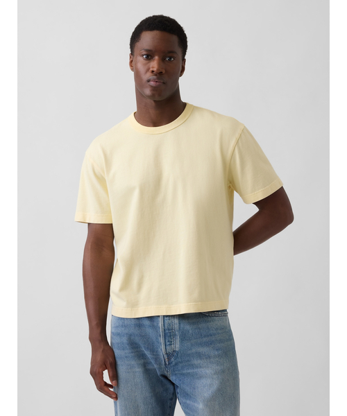 heavyweight cropped T‑shirt с коротким рукавом (унисекс)
