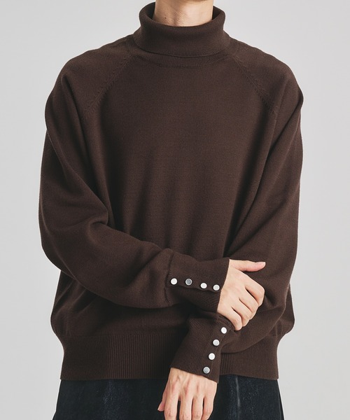 водолазка с манжетами — вязаная модель Turtleneck Design Cuffs Knit