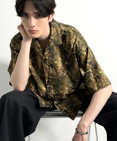 Classical Origin Oversized Drape Half Sleeve Shirt — оверсайз драпированный шортик с коротким рукавом