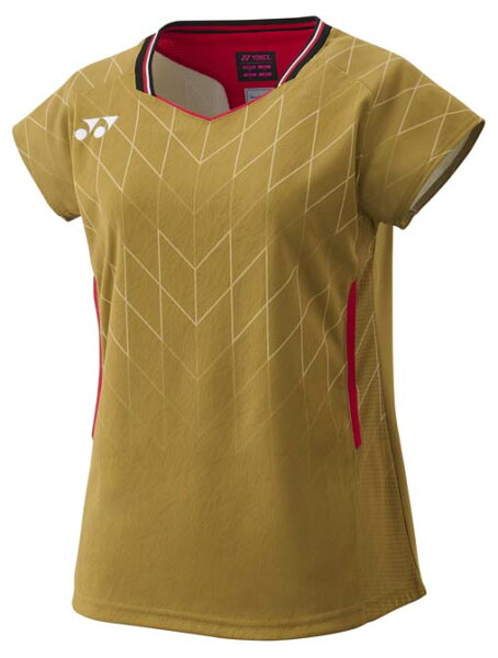 Yonex легкая игровая футболка (фит) YO‑20915‑016‑L, цвет золотой, размер L, YONEX