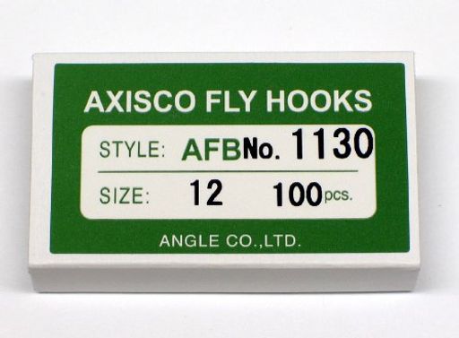 Akisuko (AXISCO) крючки для мушек, 100 шт., AFB 1130‑#12, рыболовные крючки, оформленные в рыболовном стиле.