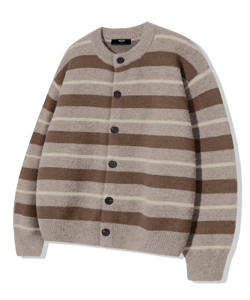 Wassy Bubble Heart‑rise button cardigan _beige — кардиган с пуговицами, бежевый