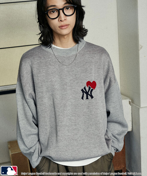 MLB/メジャーリーグベースボール — HEART LOGO KNIT / Heart Logo Knit (лимитированная серия)