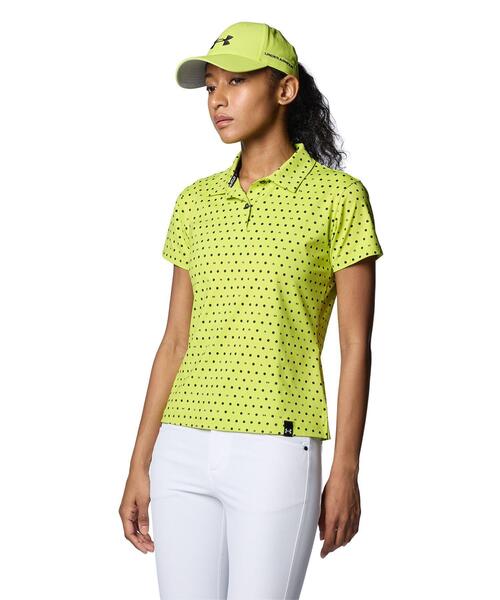UA Isochill Mologram Polo (gold/reds) — поло Under Armour Isochill