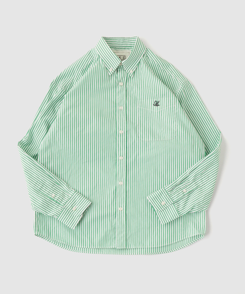 IKE BEHAR Broad London Stripe Shirt — полосатая рубашка Ike Behar