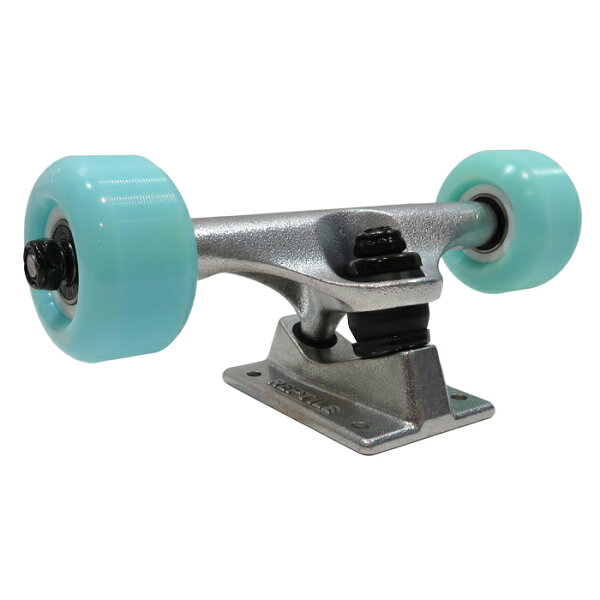 Детский комплект скейтборда (с винтами) REPTILE TRUCK / SILVERREPTILE SOFT WHEEL / TURQUOISE, при покупке деков за 6000 йен (с доставкой)