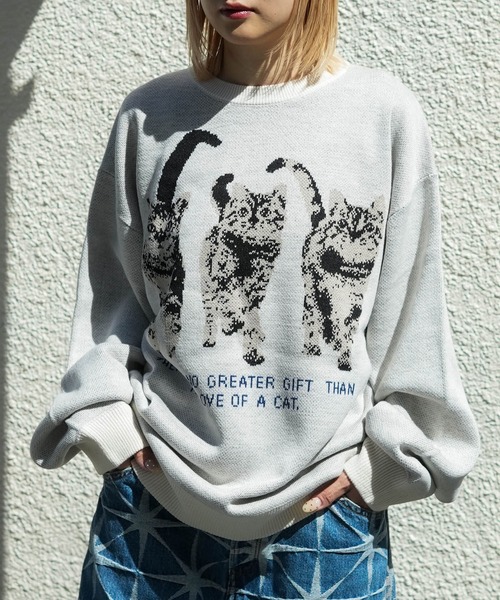 gram. Jaggard Animal Knit Pull-Over — джаггардовый анимал трикотажный пуловер