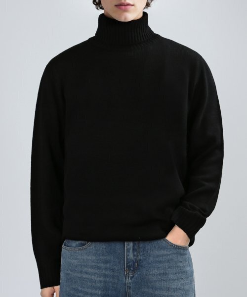BALANCE T-NECK KNIT（ブラック）