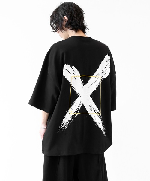 (Black Brush) X Graffiti Squeafrem Super Big T‑shirt (унисекс)