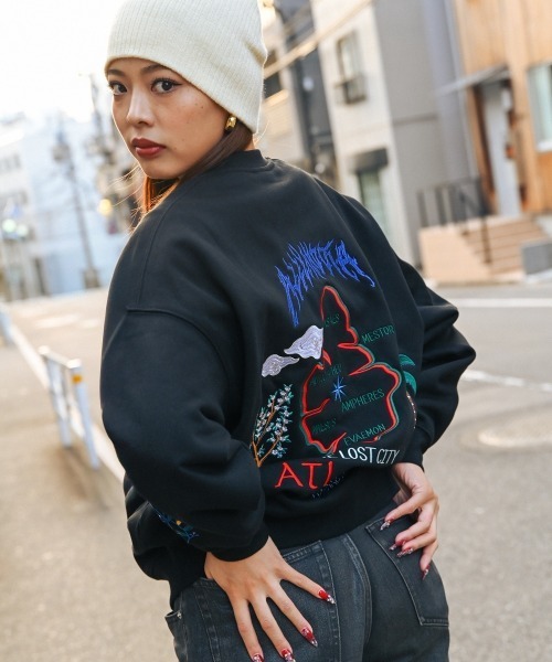 Arly and Dia «Ally&Dia» — crewneck sweatshirt «The Lost City» AD25AW003