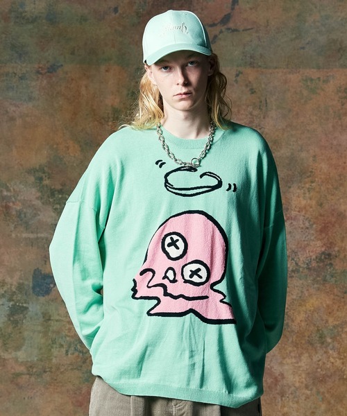 Melt Head Knit — вязаный свитер Melt Head