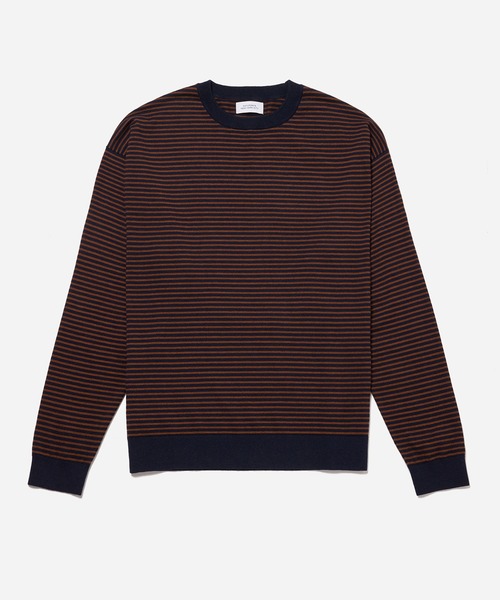 Border Crewneck Sweater — джемпер в полоску, круглый вырез