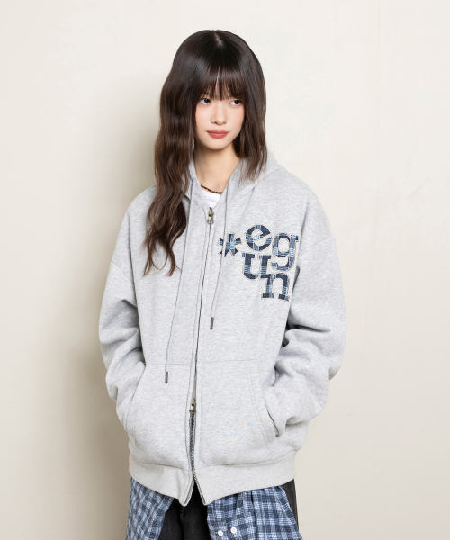 2WAY Artwork リバーシブル Sweatshirt — двусторонний свитшот, мериnге, с аппликацией (мерандж)