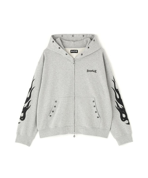 SUPPLIER — Fire Tribal Patch Zip Hoodie, худи с патчем и молнией