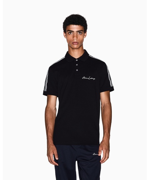 A|X Armani Exchange — синглет/чигнечерло реглан, поло с коротким рукавом, regular