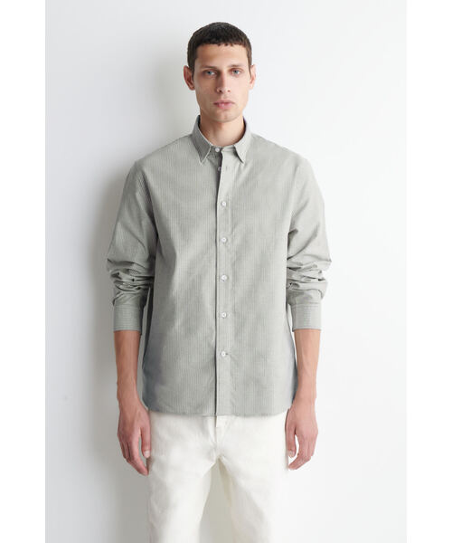 Cotton oxford short‑sleeve shirt — оксфордовая хлопковая футболка с коротким рукавом
