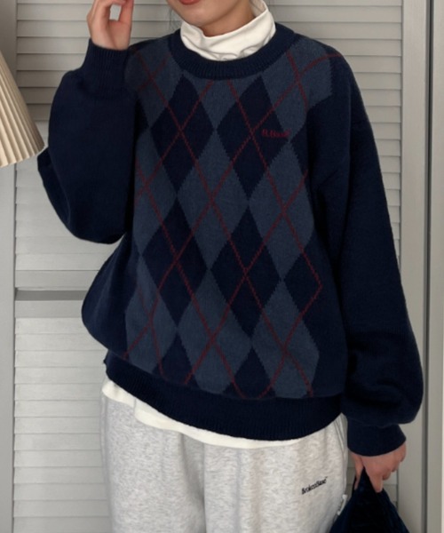 Argyle Wide Knit — вязаная вещь Argyle Wide
