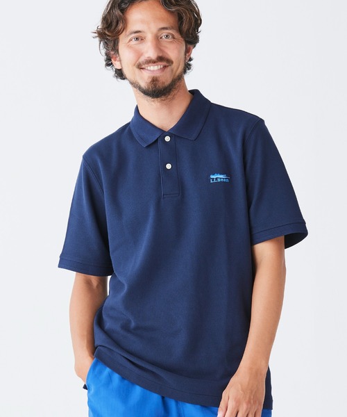 Premium Double El Polo Shirt с полукоротким рукавом — версия Japan Fit с вышивкой логотипа