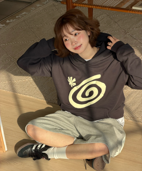 Molly HOODIE VINTAGE BLACK — худи Molly, винтажный чёрный