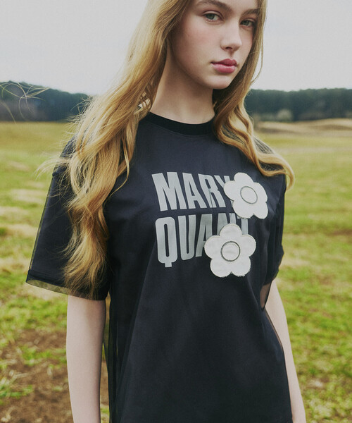 MARY QUANT × PUBLUX/ футболка с логотипом Mary Quant limited edition