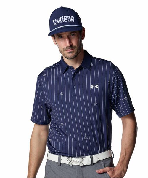 UA PreHeat 3.0 Print Polo (Gold/Mens)