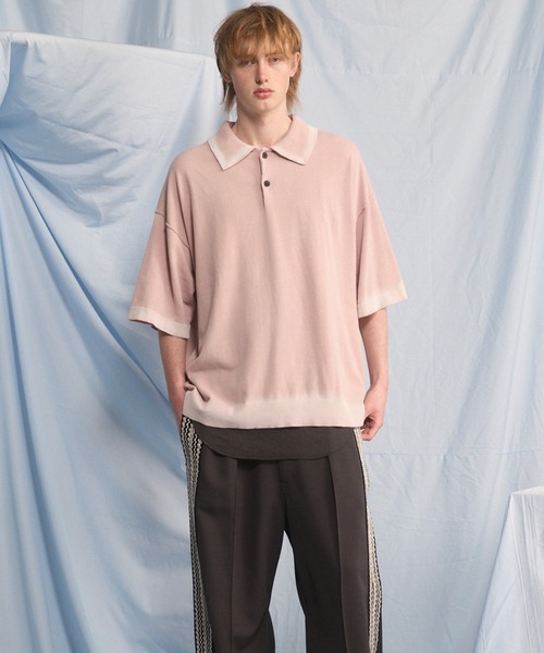 [UNISEX] High Twist Prime — oversize поло с пигментным отбеливанием (MAISON SPECIAL)