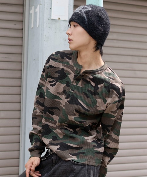 WEGO 26AW новая коллекция — футболка Waffle Henley (унисекс)