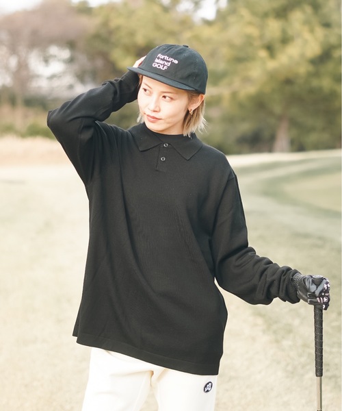 Fortune Island Golf L/S Wool Polo — шерстяное поло с длинным рукавом для гольфа