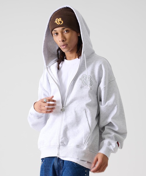 FUBU FB Zip Hoodie — худи на молнии с логотипом FB, черный