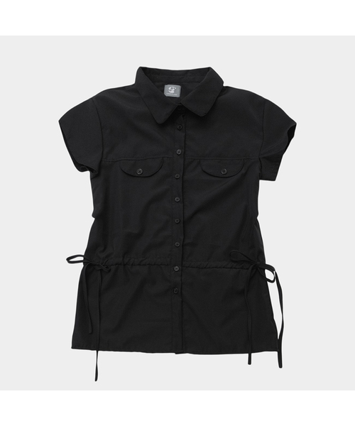 Легкий полосатый топ, полурукав, круглый вырез, черный — футболка-blouse
